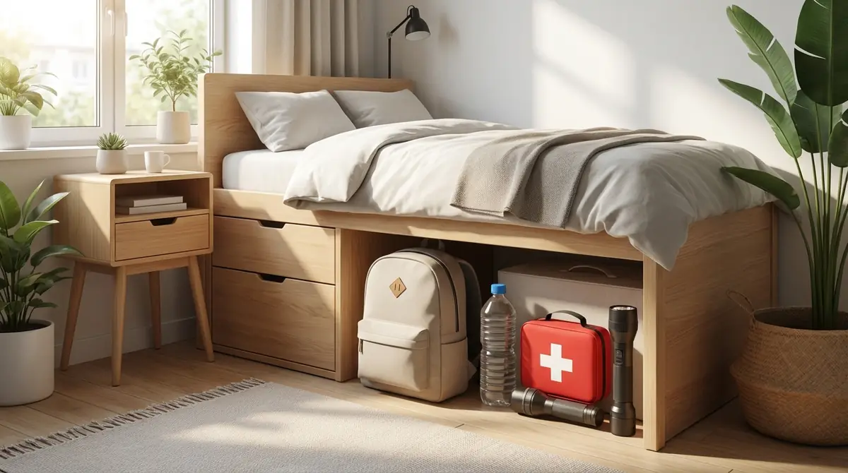 一人暮らしの防災セット保管術｜狭い部屋でも邪魔にならない置き場所