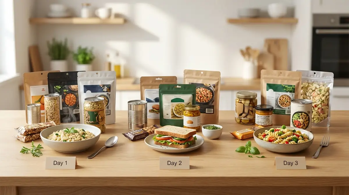 おいしい非常食で作る3日分の献立モデルプラン