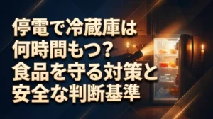 停電で冷蔵庫は何時間もつ？食品を守る対策と安全な判断基準