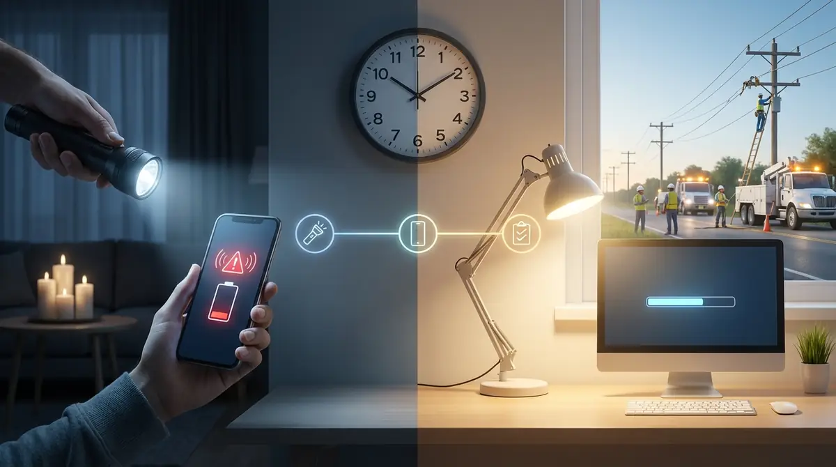 停電発生から復旧まで｜時系列アクションガイド