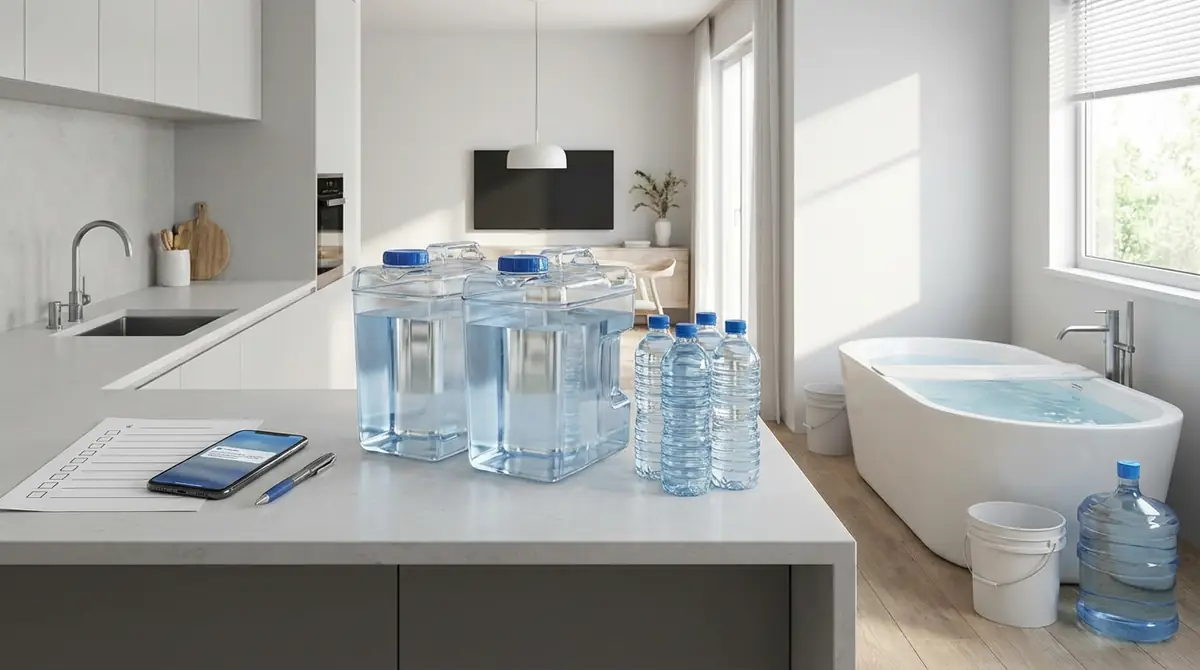 3ステップで完了!断水の事前準備の始め方