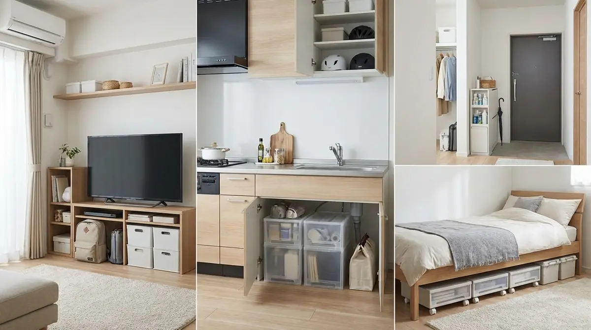 狭い部屋でもOK!一人暮らしの防災グッズ収納術【場所別】