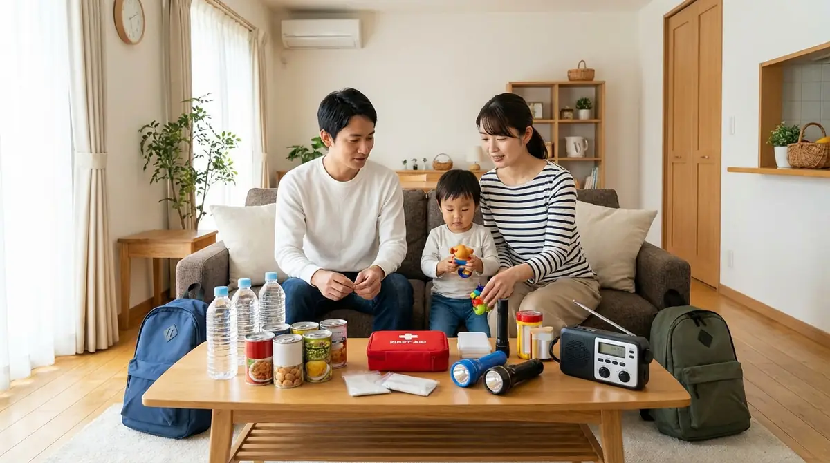 費用を抑える子育て世帯の防災準備術