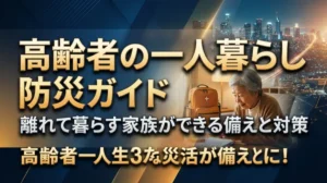 高齢者の一人暮らし防災ガイド｜離れて暮らす家族ができる備えと対策
