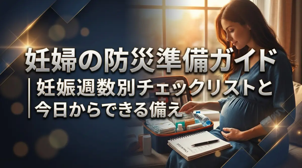 妊婦の防災準備ガイド|妊娠週数別チェックリストと今日からできる備え
